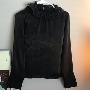 ZARA BLACK VICTORIAN TOP